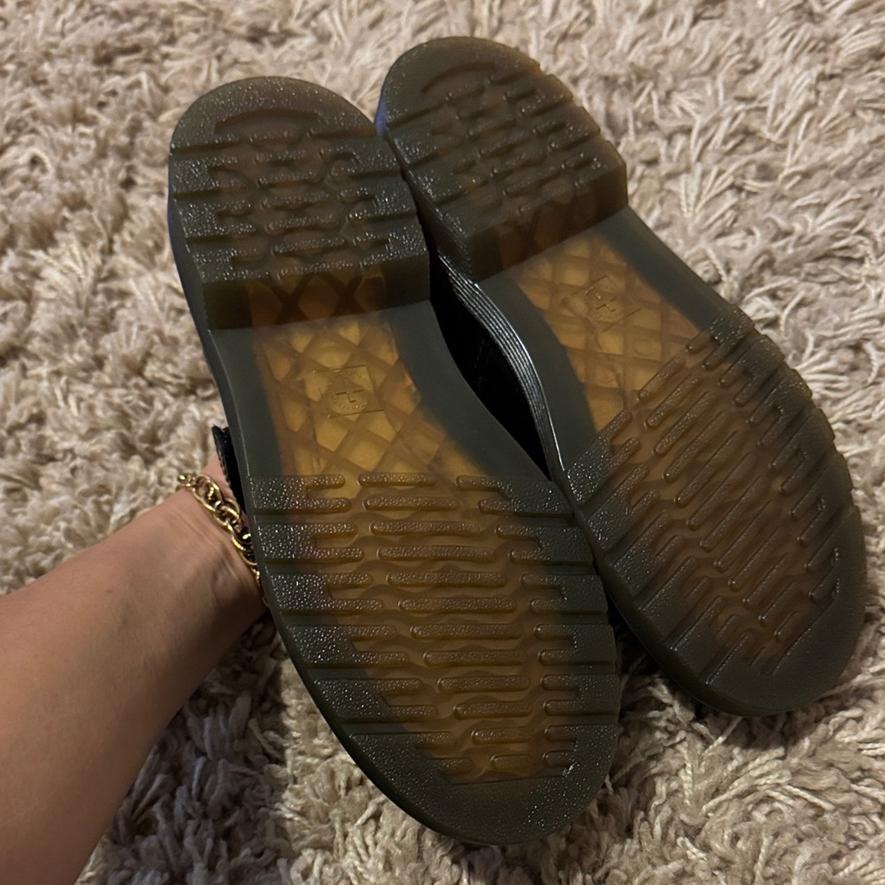 Dr. Martens Shiny Black Kids Mary Jane Shoes - Picture 3 of 3